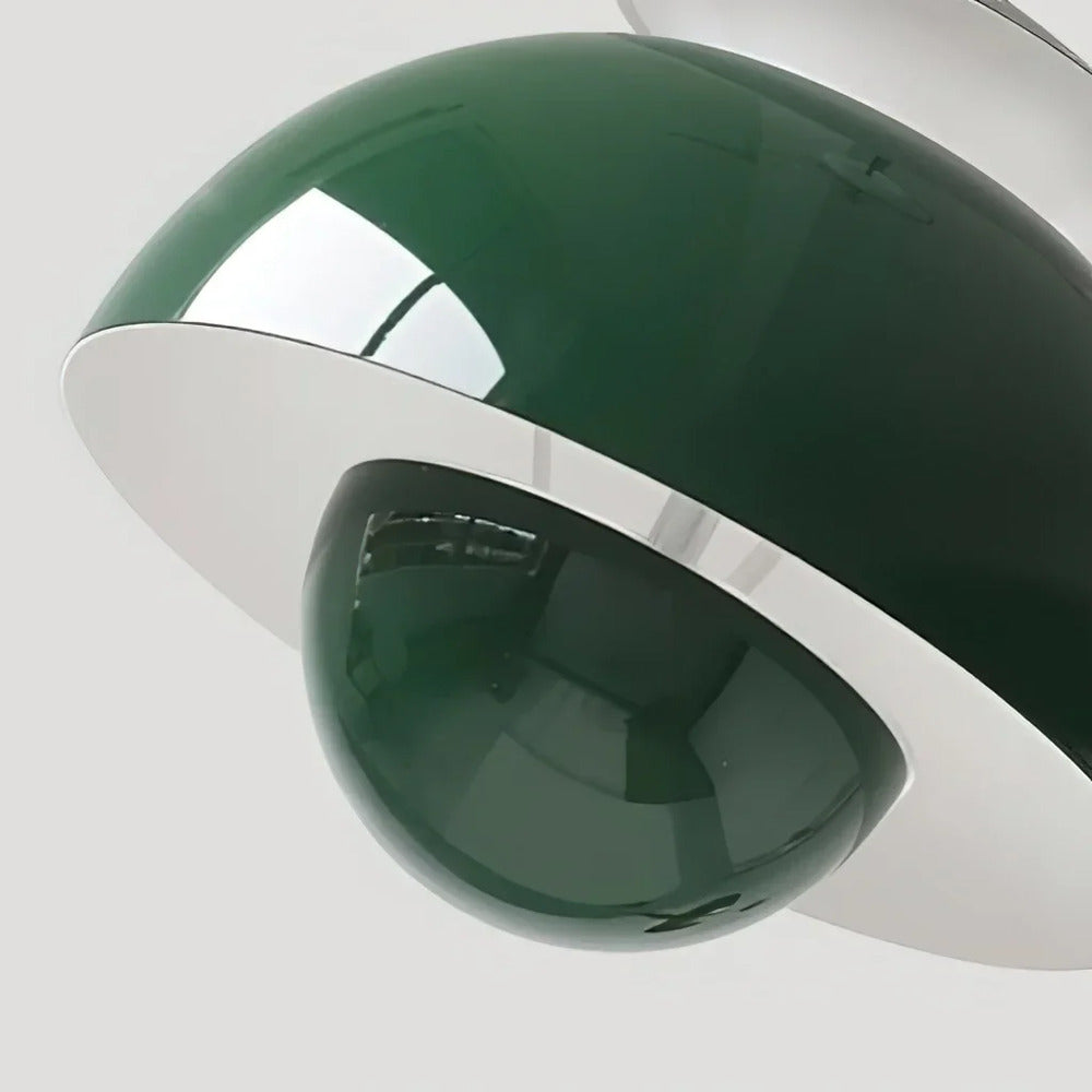 Nordisch Metall Pendelleuchte 25 cm – Nordisches Design, Blütenform, Retro-Stil