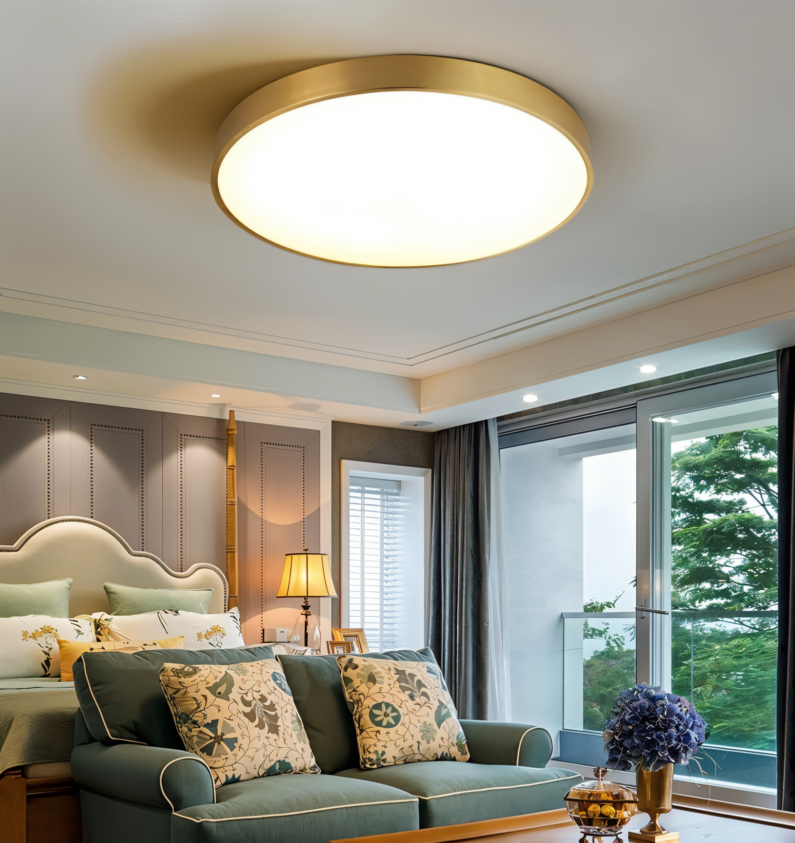 Orb Deckenleuchte - Runde LED Deckenleuchte - Macaron Deckenanbauleuchte