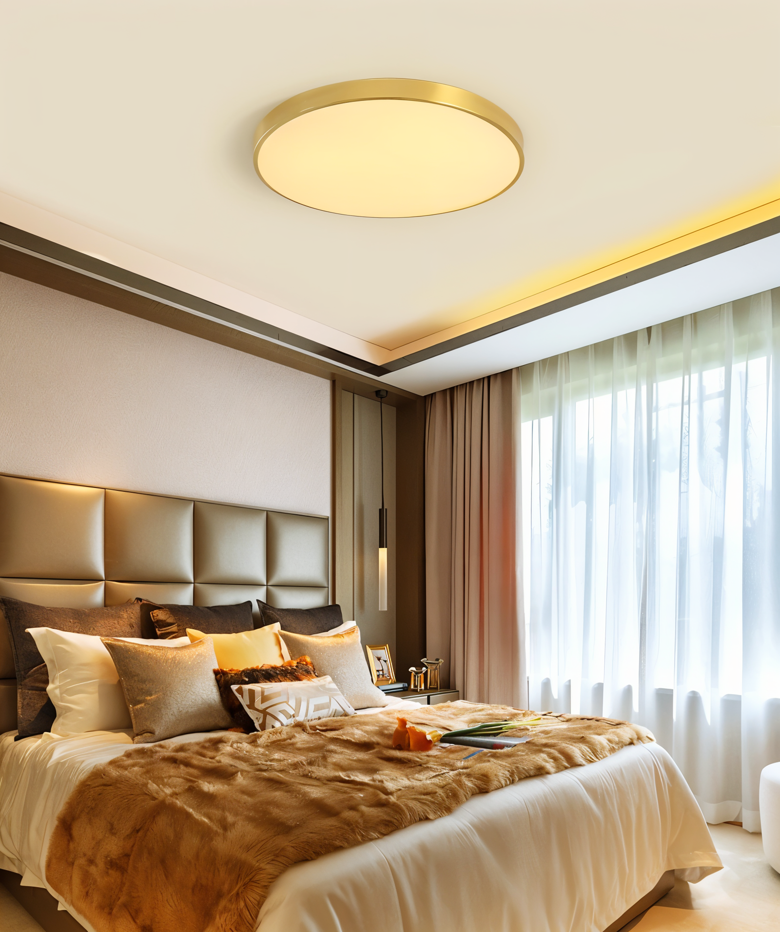 Orb Deckenleuchte - Runde LED Deckenleuchte - Macaron Deckenanbauleuchte