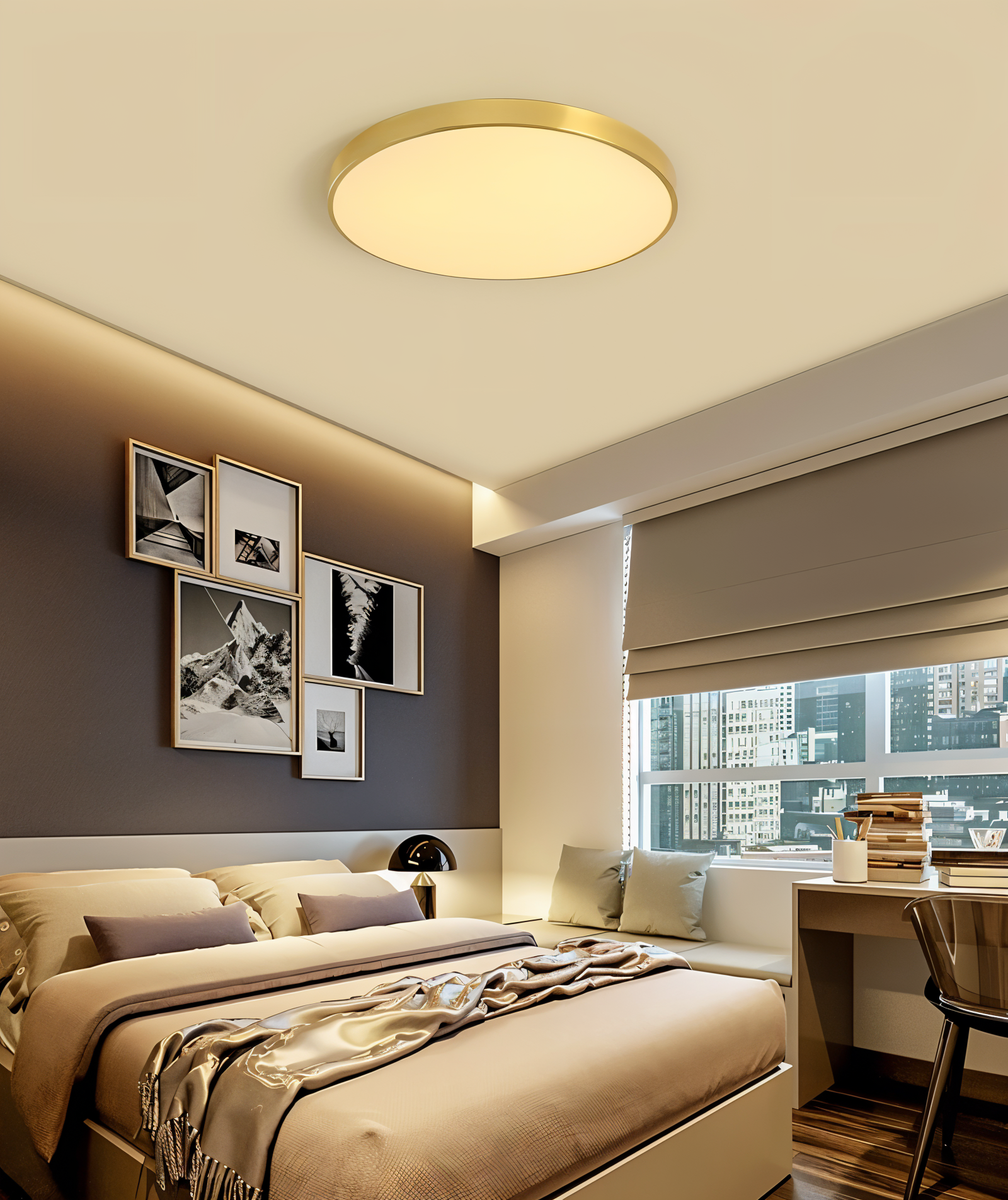 Orb Deckenleuchte - Runde LED Deckenleuchte - Macaron Deckenanbauleuchte