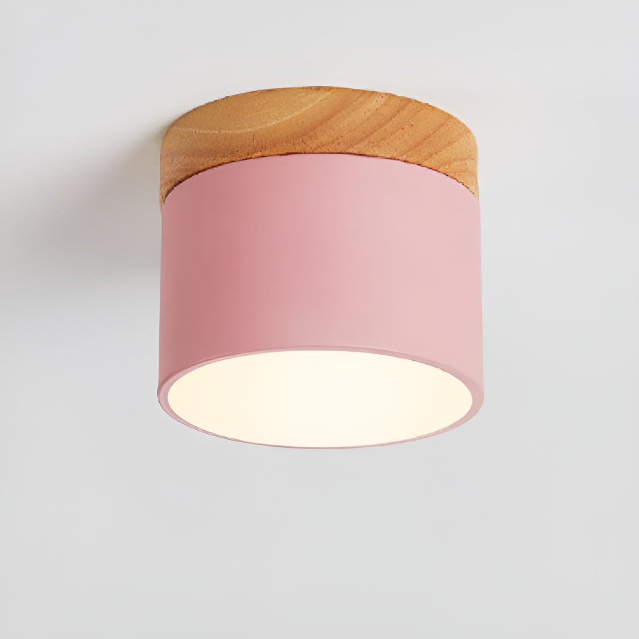 PastelGlow Zylinderlampe - Vintage Flush Mount Deckenleuchte