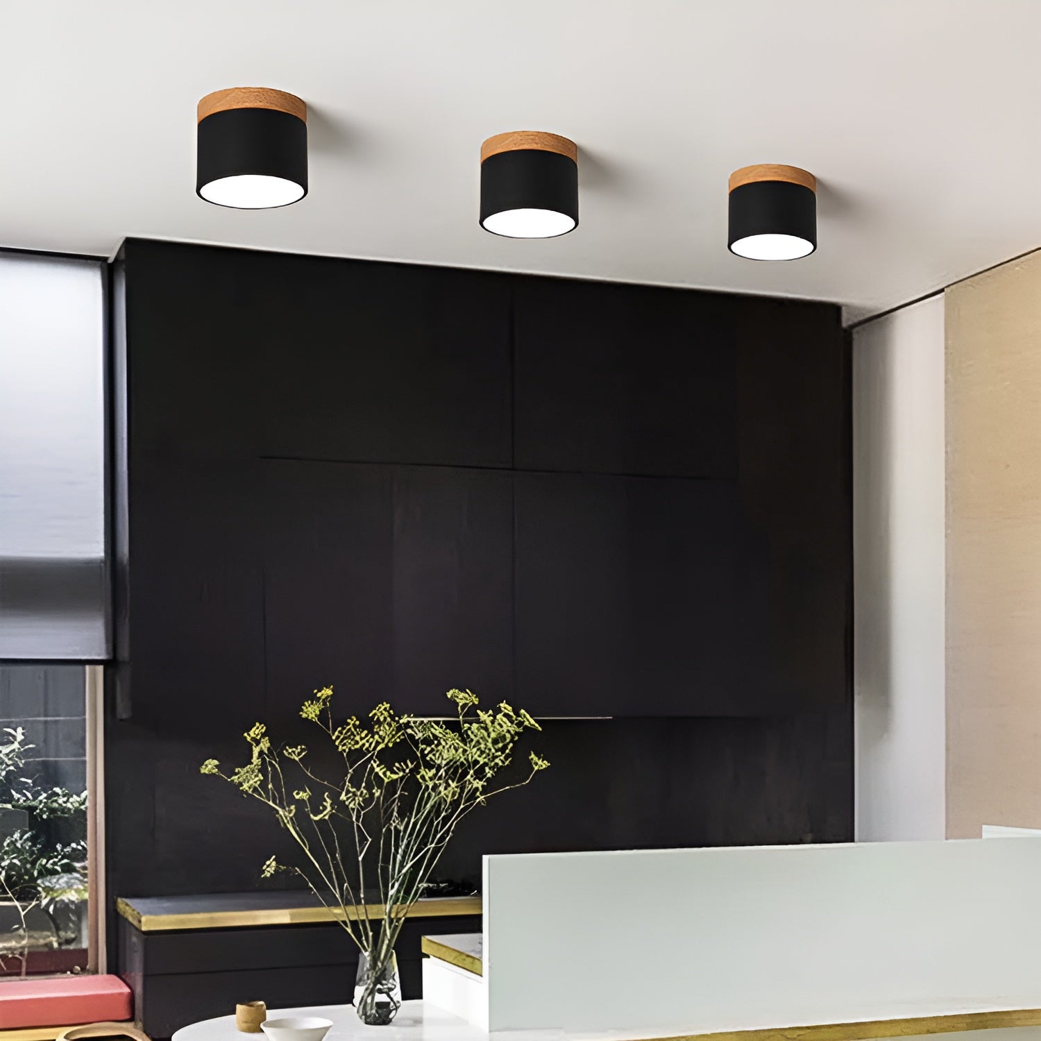 PastelGlow Zylinderlampe - Vintage Flush Mount Deckenleuchte