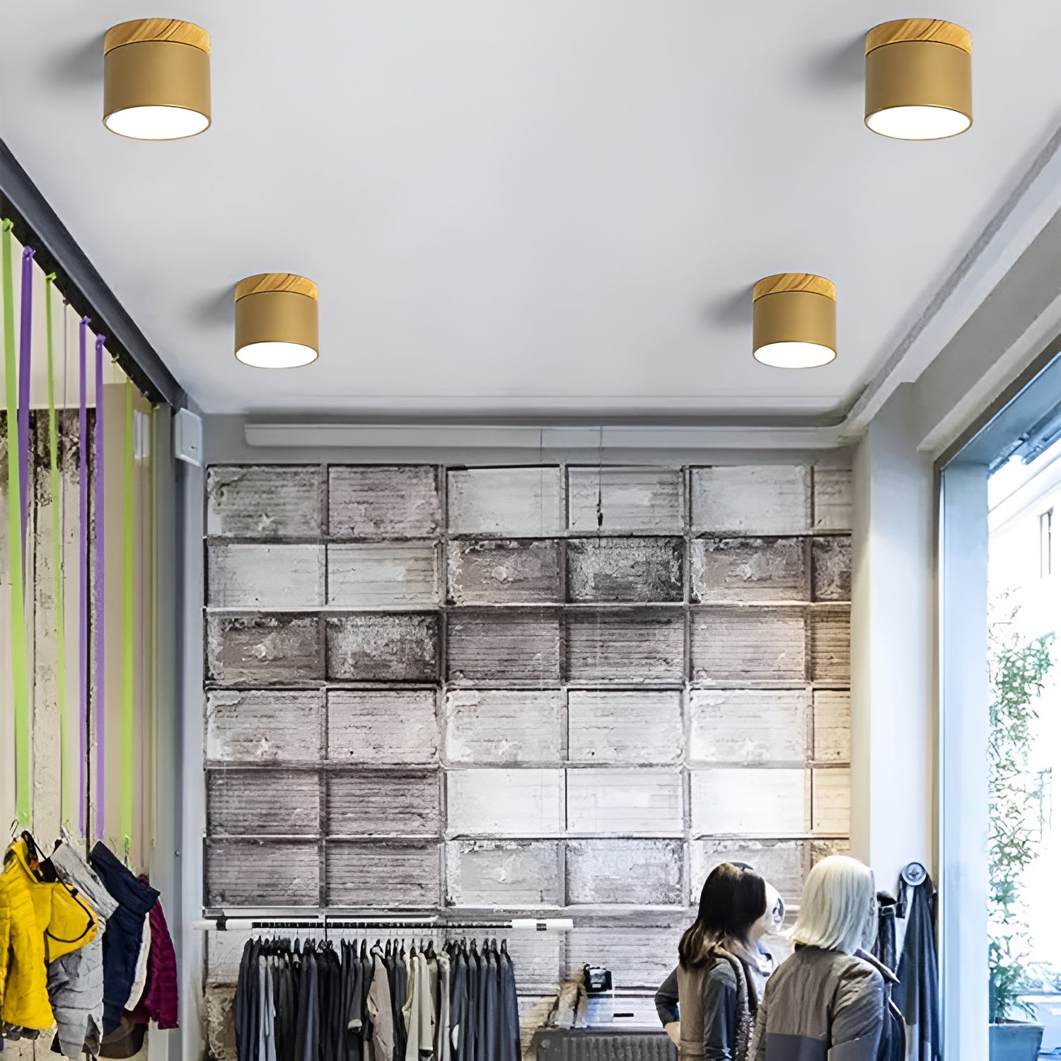 PastelGlow Zylinderlampe - Vintage Flush Mount Deckenleuchte