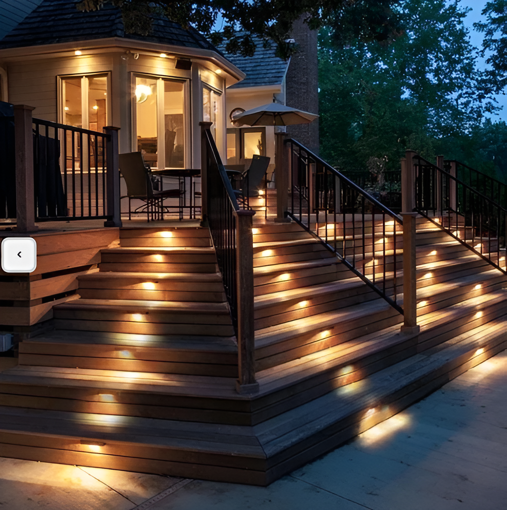 PathStep Lights- LED Solar-Treppenbeleuchtung- Wasserdichte Wandleuchte für draußen