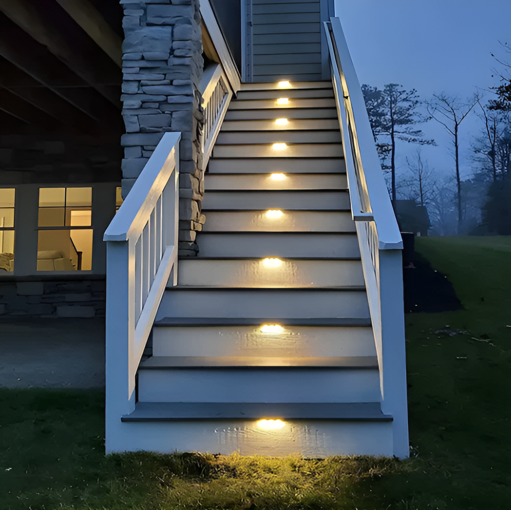 PathStep Lights- LED Solar-Treppenbeleuchtung- Wasserdichte Wandleuchte für draußen