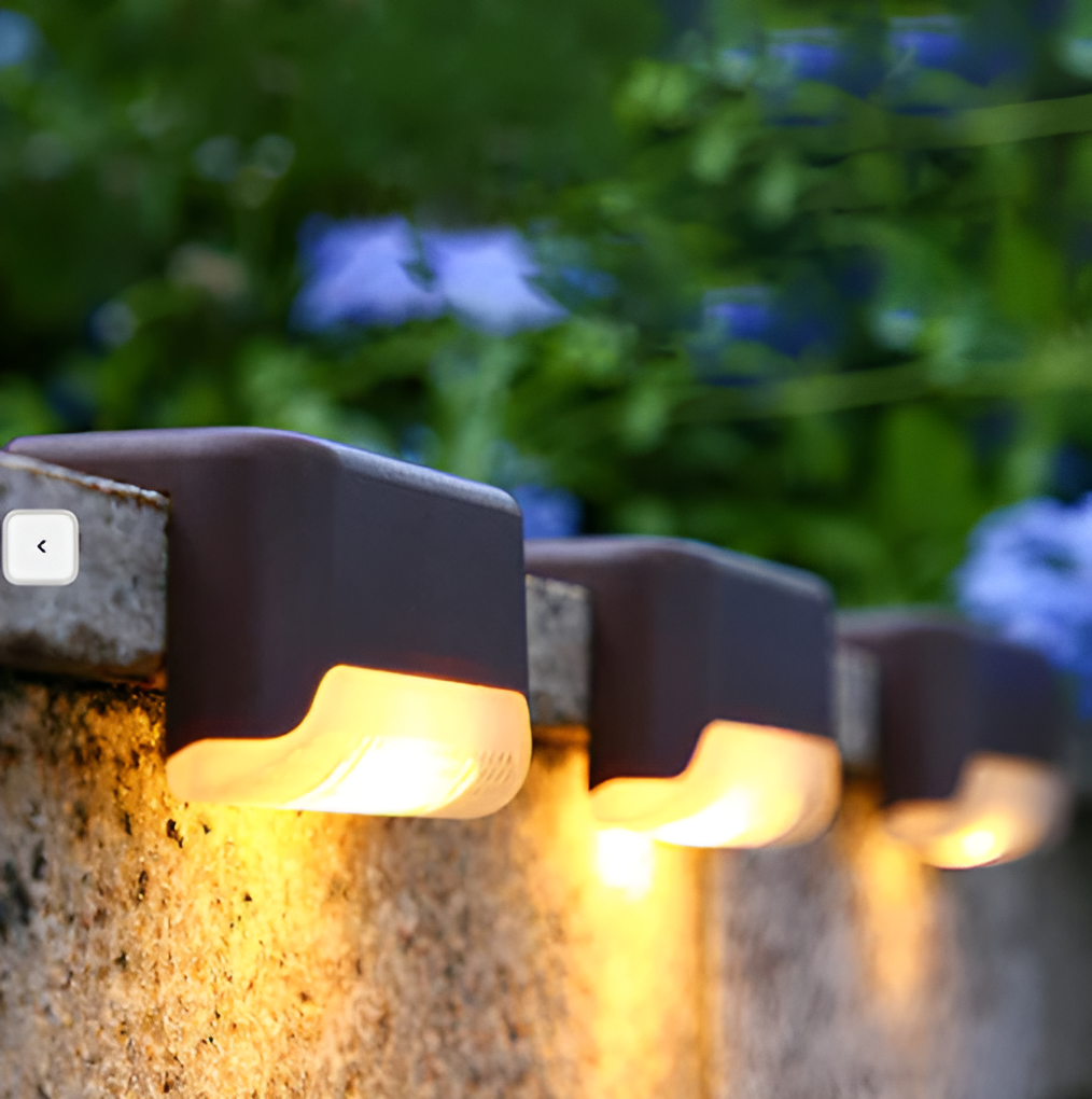 PathStep Lights- LED Solar-Treppenbeleuchtung- Wasserdichte Wandleuchte für draußen