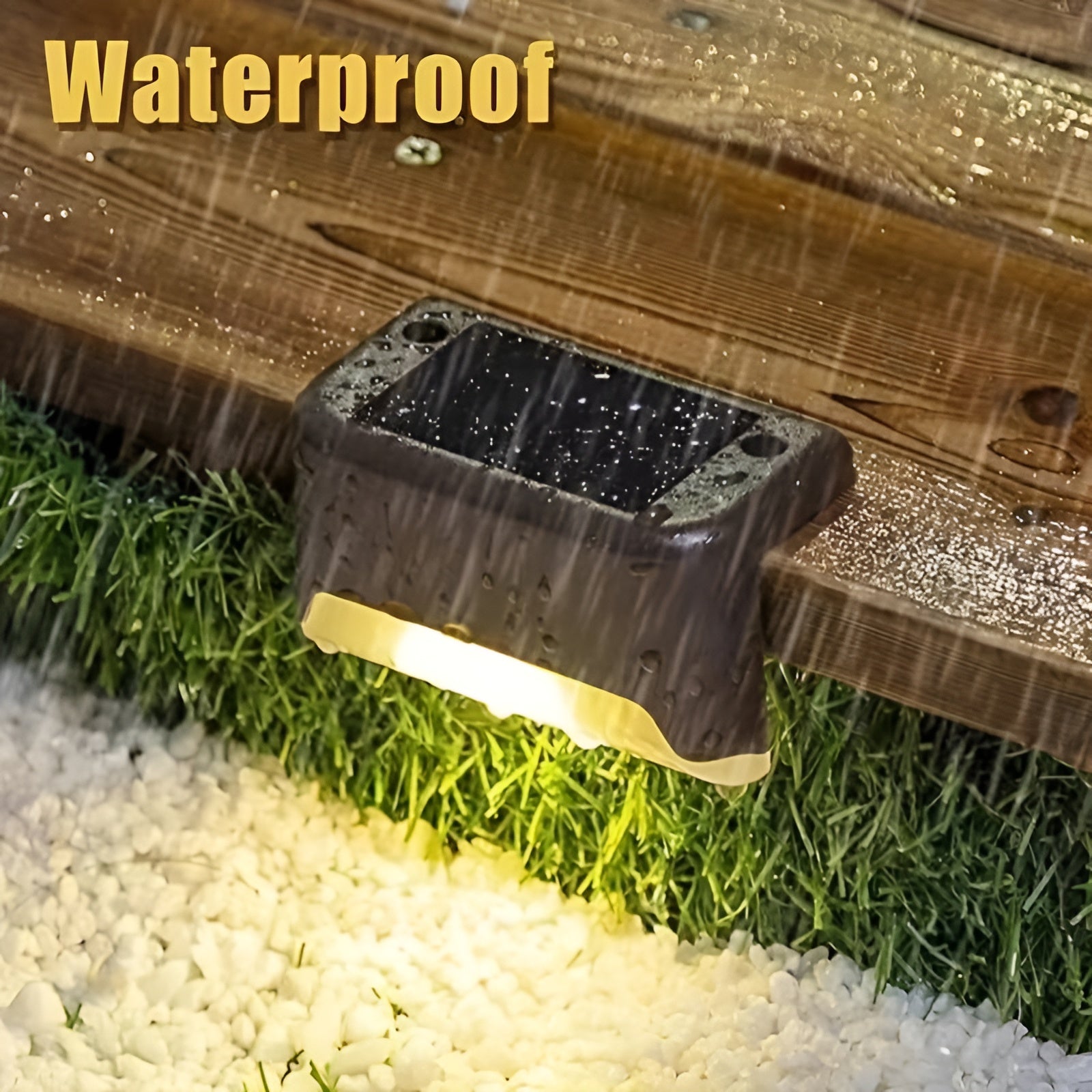 PathStep Lights- LED Solar-Treppenbeleuchtung- Wasserdichte Wandleuchte für draußen