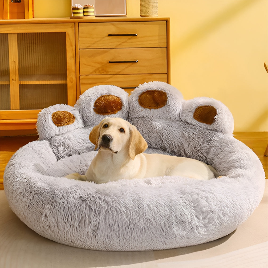 PawNest - Luxe Plüsch Haustier Bett für Katzen & Hunde - Ein Snooze Haven für Ihren pelzigen Freund!