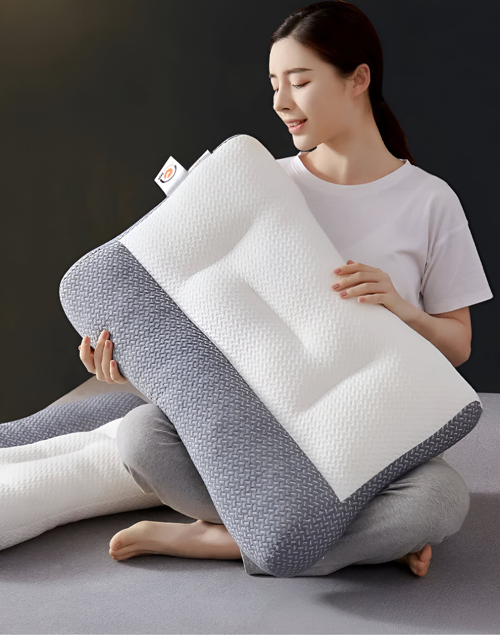 PolyePlush Kopfkissen - Premium Komfort Nackenkissen für Schmerz & Müdigkeit Relief