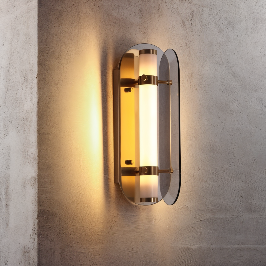 PrismGlos Wandleuchte - Glas Wandleuchte - Ellipse Wandleuchte Design - Moderne Wandleuchten LED