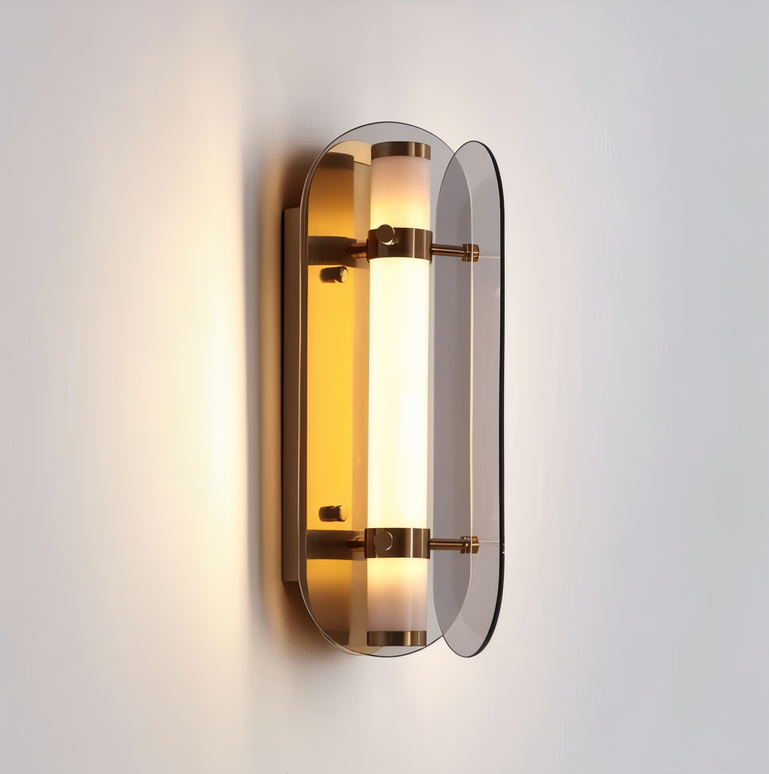 PrismGlos Wandleuchte - Glas Wandleuchte - Ellipse Wandleuchte Design - Moderne Wandleuchten LED