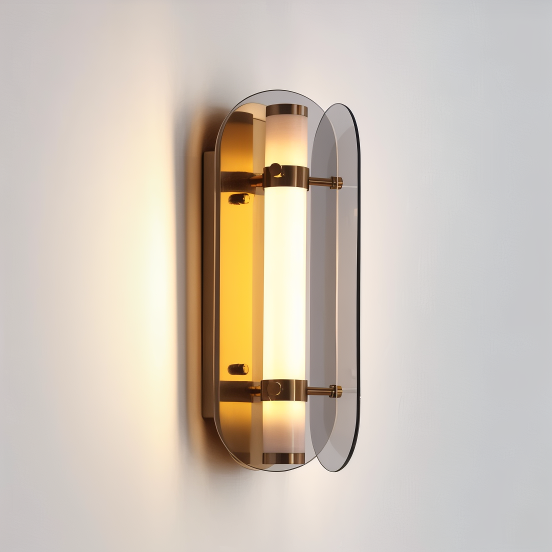 PrismGlos Wandleuchte - Glas Wandleuchte - Ellipse Wandleuchte Design - Moderne Wandleuchten LED