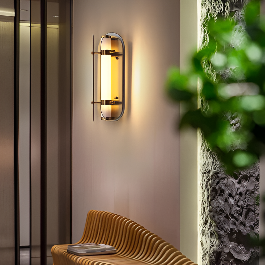 PrismGlos Wandleuchte - Glas Wandleuchte - Ellipse Wandleuchte Design - Moderne Wandleuchten LED