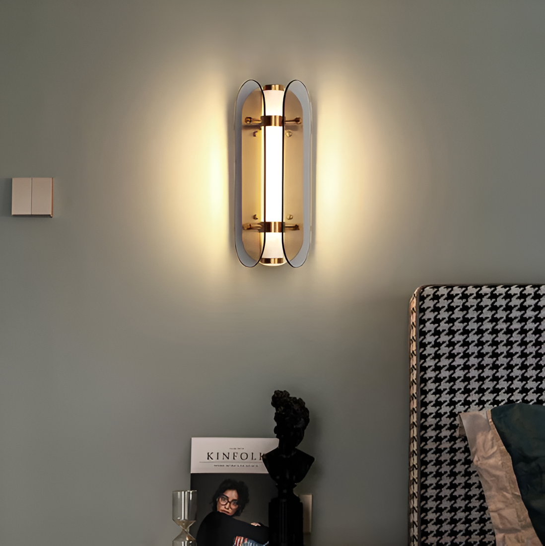 PrismGlos Wandleuchte - Glas Wandleuchte - Ellipse Wandleuchte Design - Moderne Wandleuchten LED