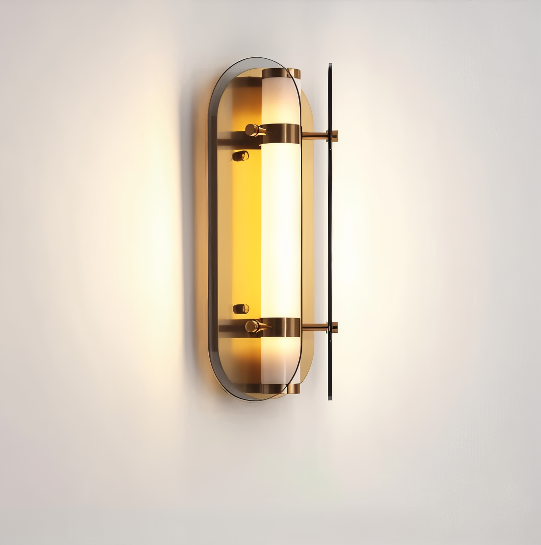 PrismGlos Wandleuchte - Glas Wandleuchte - Ellipse Wandleuchte Design - Moderne Wandleuchten LED