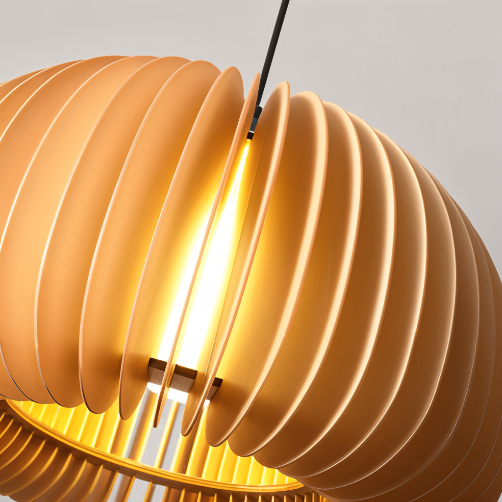 Wooden Dream Pendelleuchte - Handgefertigte Rustikale Holzkunst-Deckenleuchte