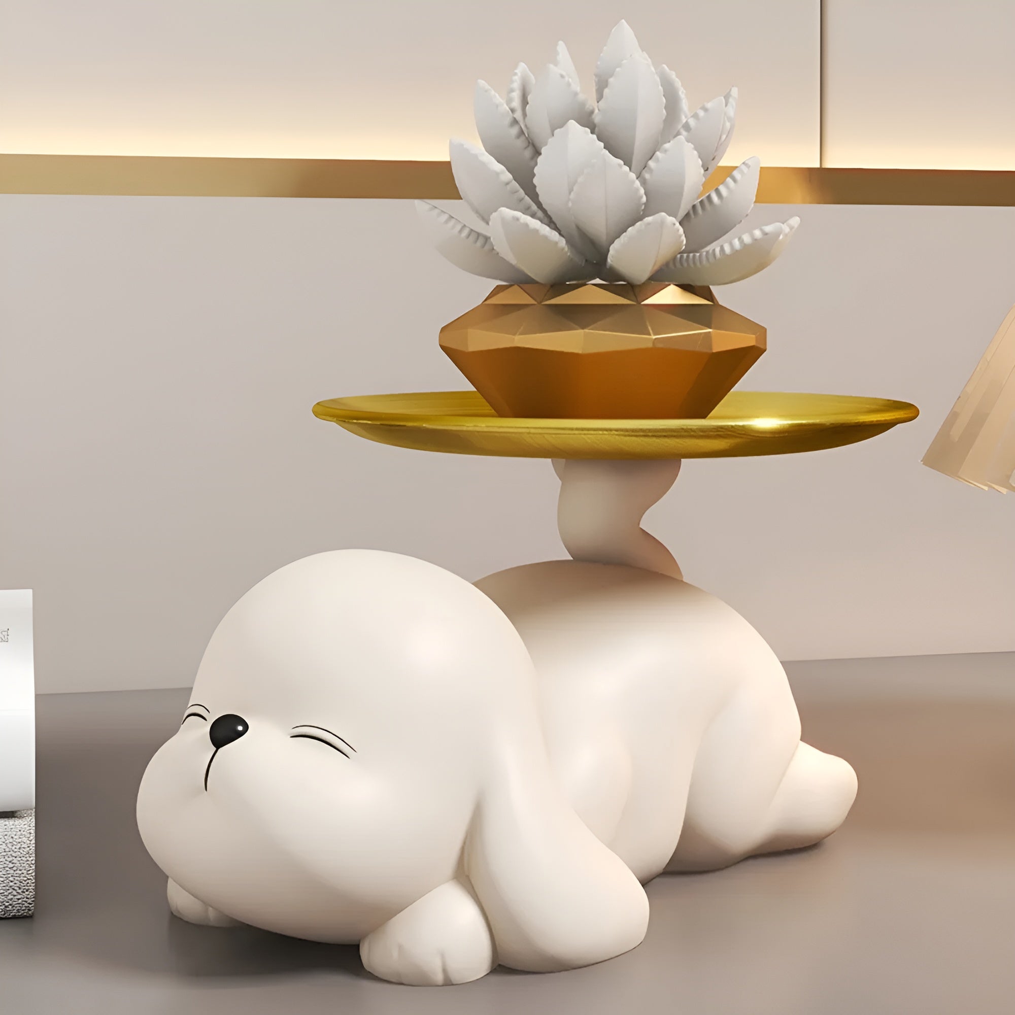 Puppy Perch - Whimsical Dog Key Holder Tray - Funktionelle Home Decor Akzent Stück