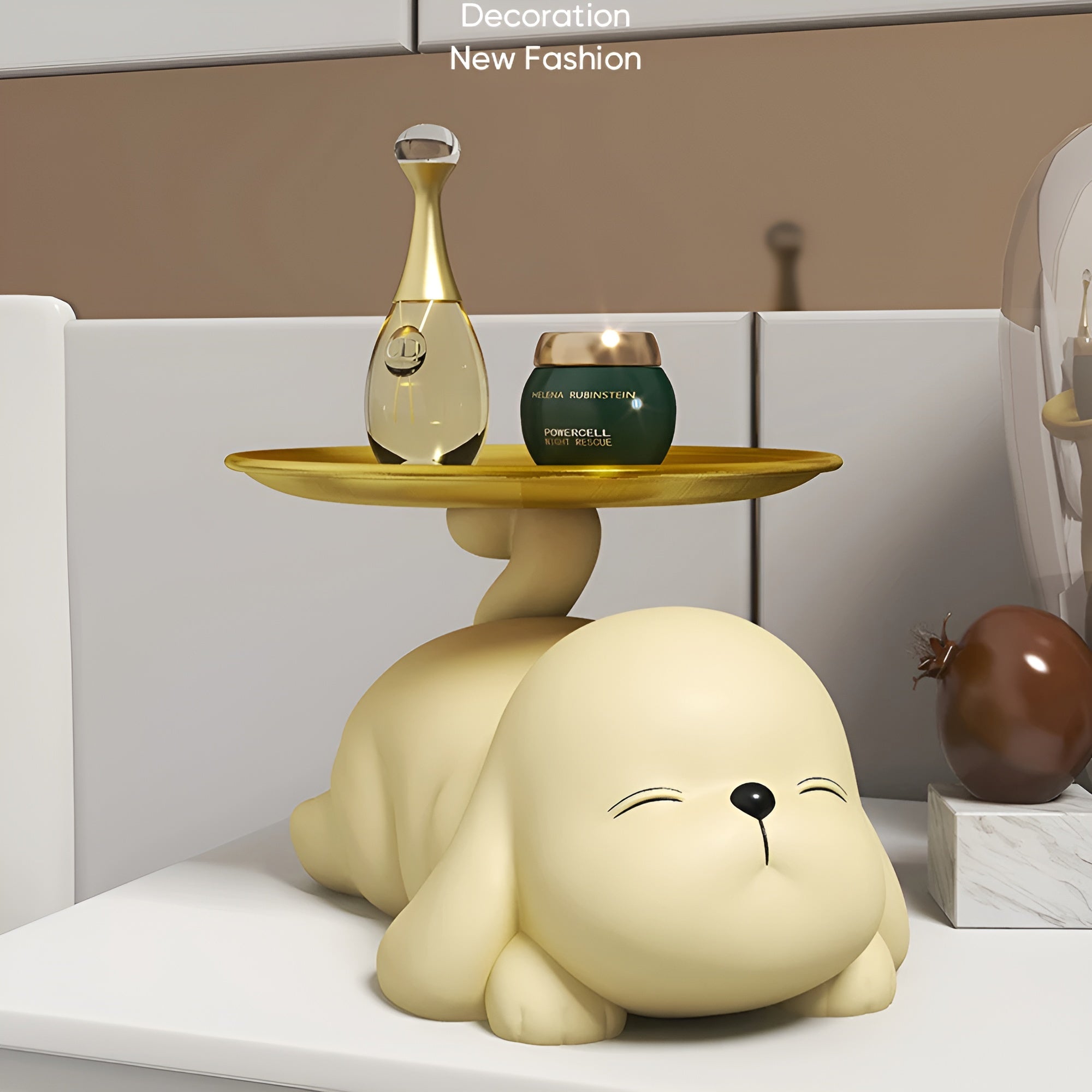 Puppy Perch - Whimsical Dog Key Holder Tray - Funktionelle Home Decor Akzent Stück