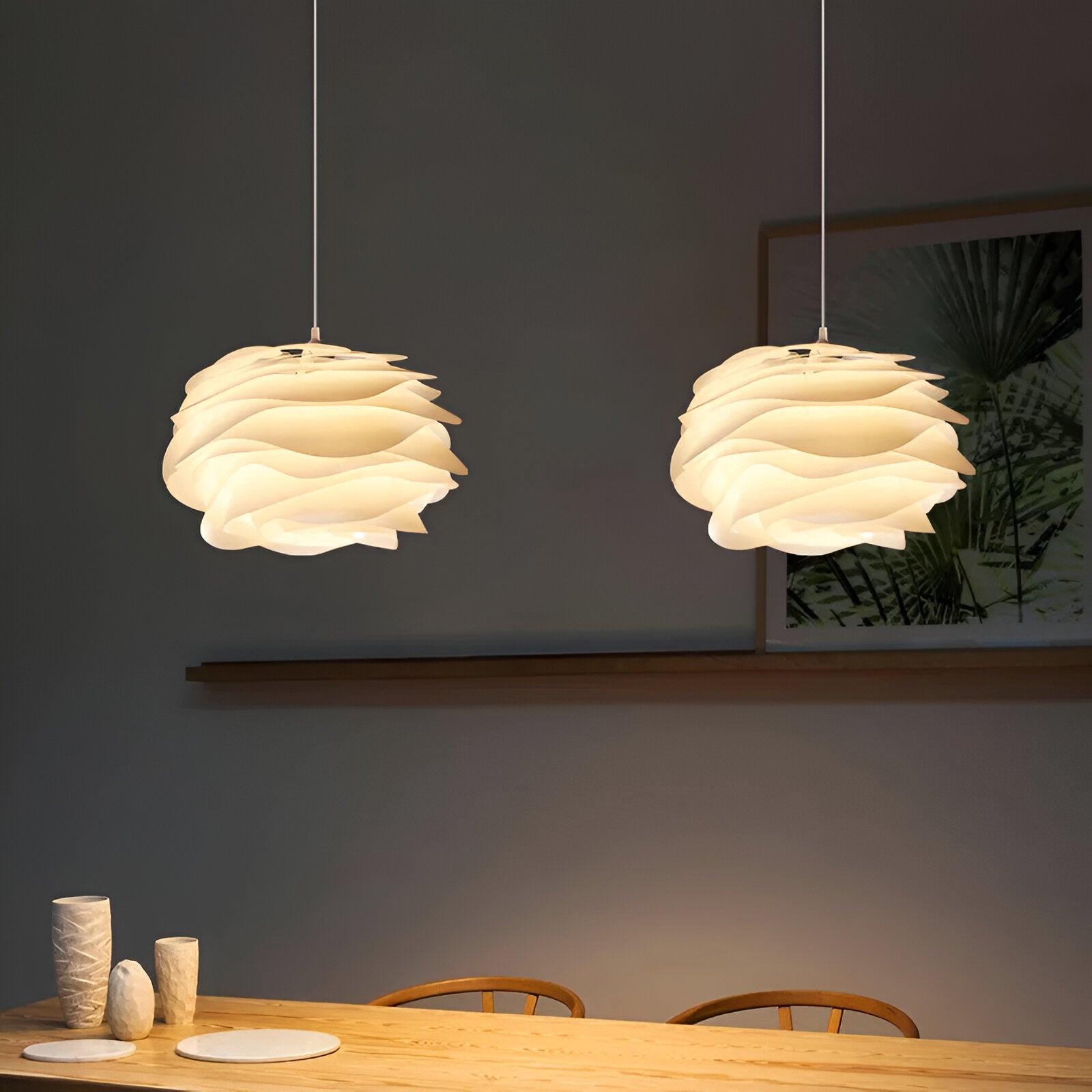 Rosy Pendelleuchte - Dekorative PVC Floral LED Hängelampe für Schlafzimmer