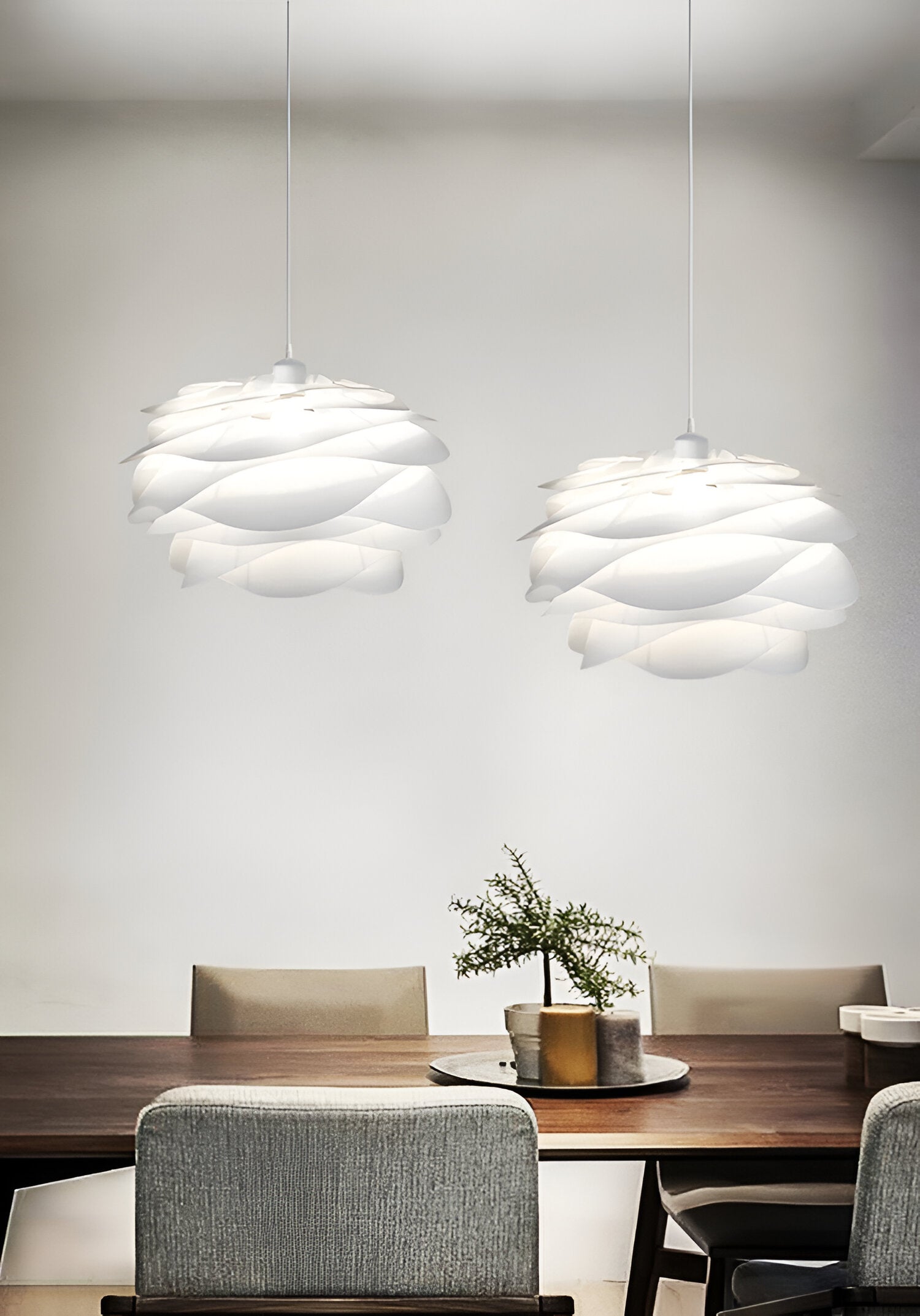 Rosy Pendelleuchte - Dekorative PVC Floral LED Hängelampe für Schlafzimmer