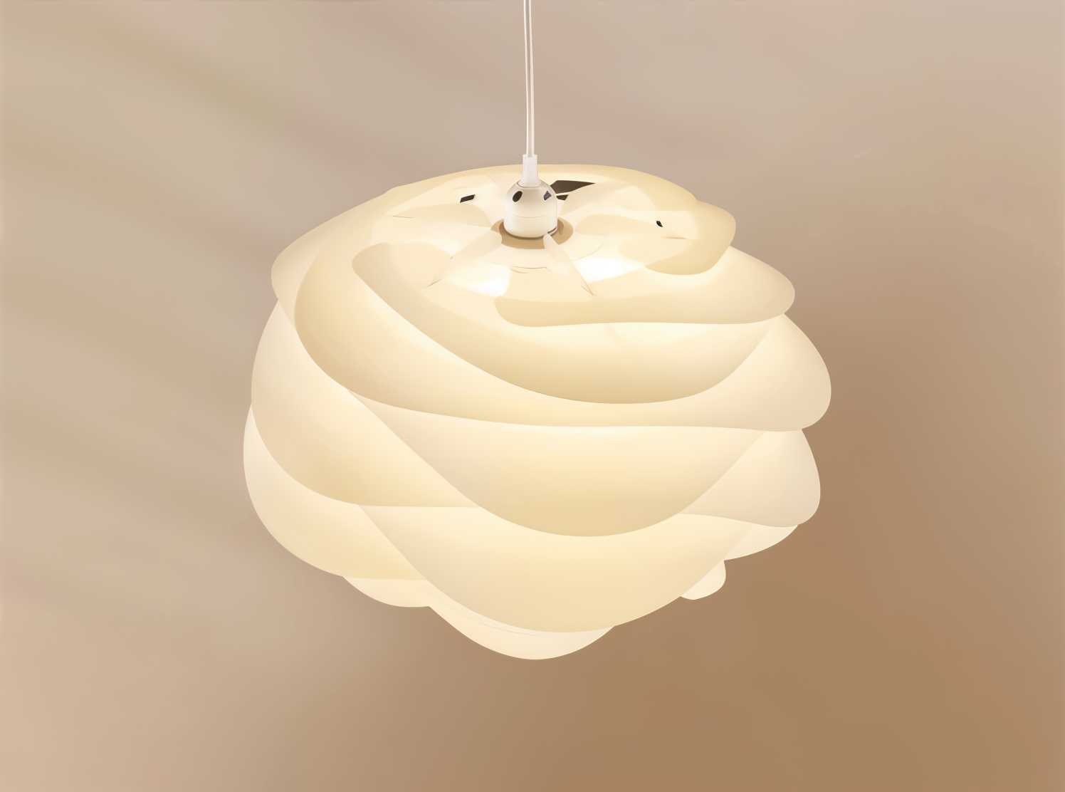 Rosy Pendelleuchte - Dekorative PVC Floral LED Hängelampe für Schlafzimmer