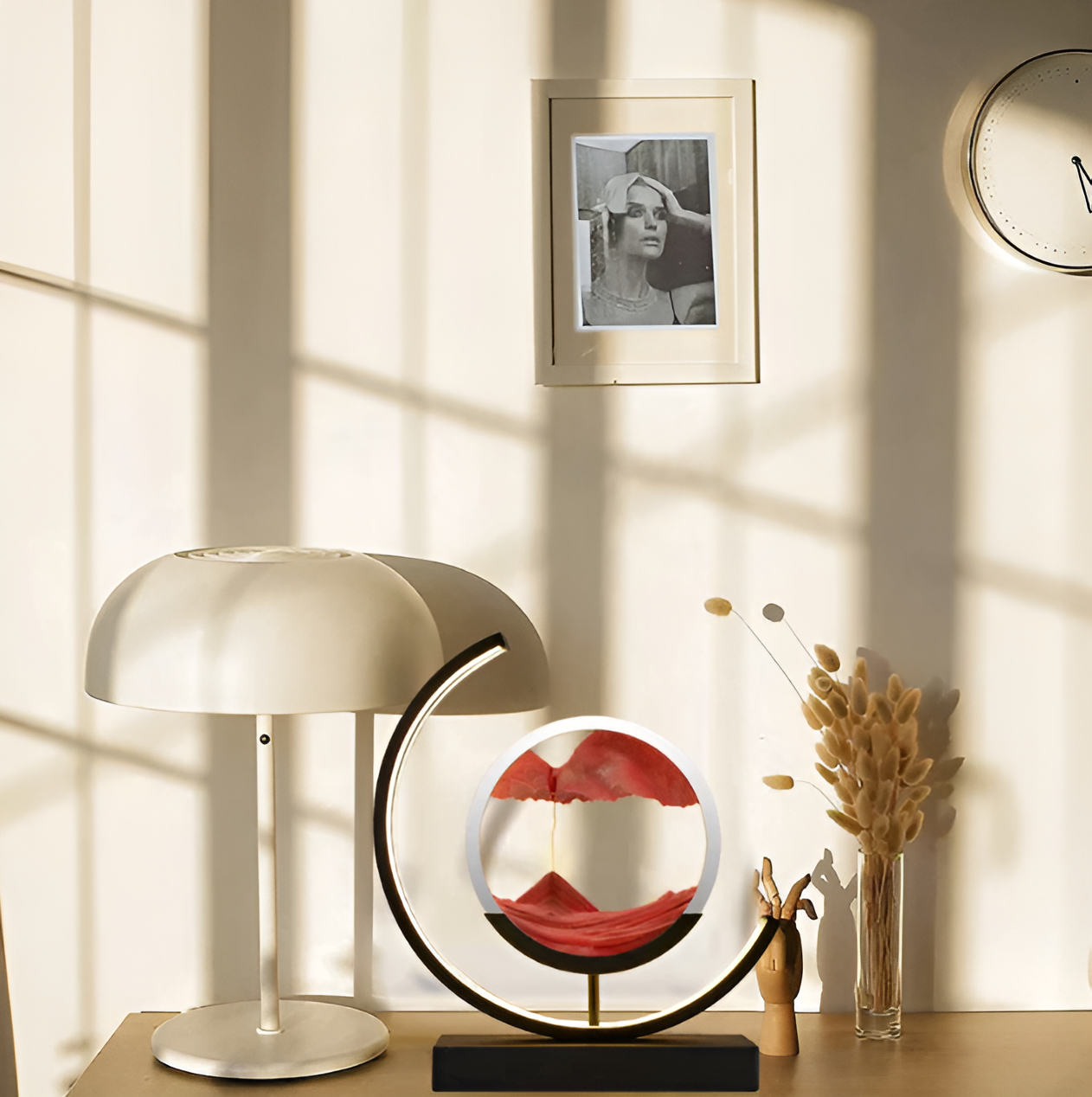 Sand Glow - Sandlampe mit App- & Fernbedienung - Dimmbar mit 3 Lichtfarben