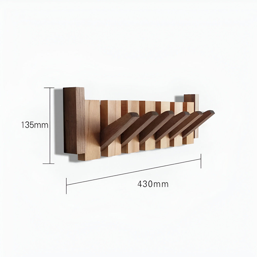 Schicker Holzkleiderhaken im Klavierdesign - Moderne Aufbewahrungslösung für den Eingangsbereich