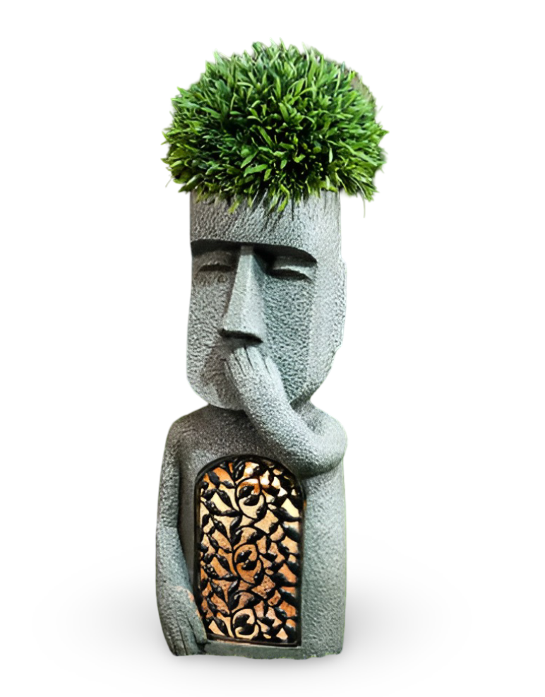 Sensory Trio - Sehen Hören Sprechen Solar Resin Ornamente