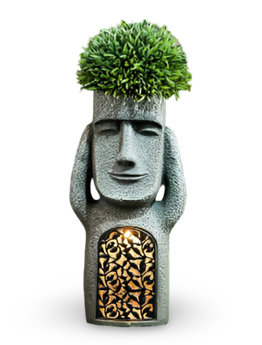 Sensory Trio - Sehen Hören Sprechen Solar Resin Ornamente