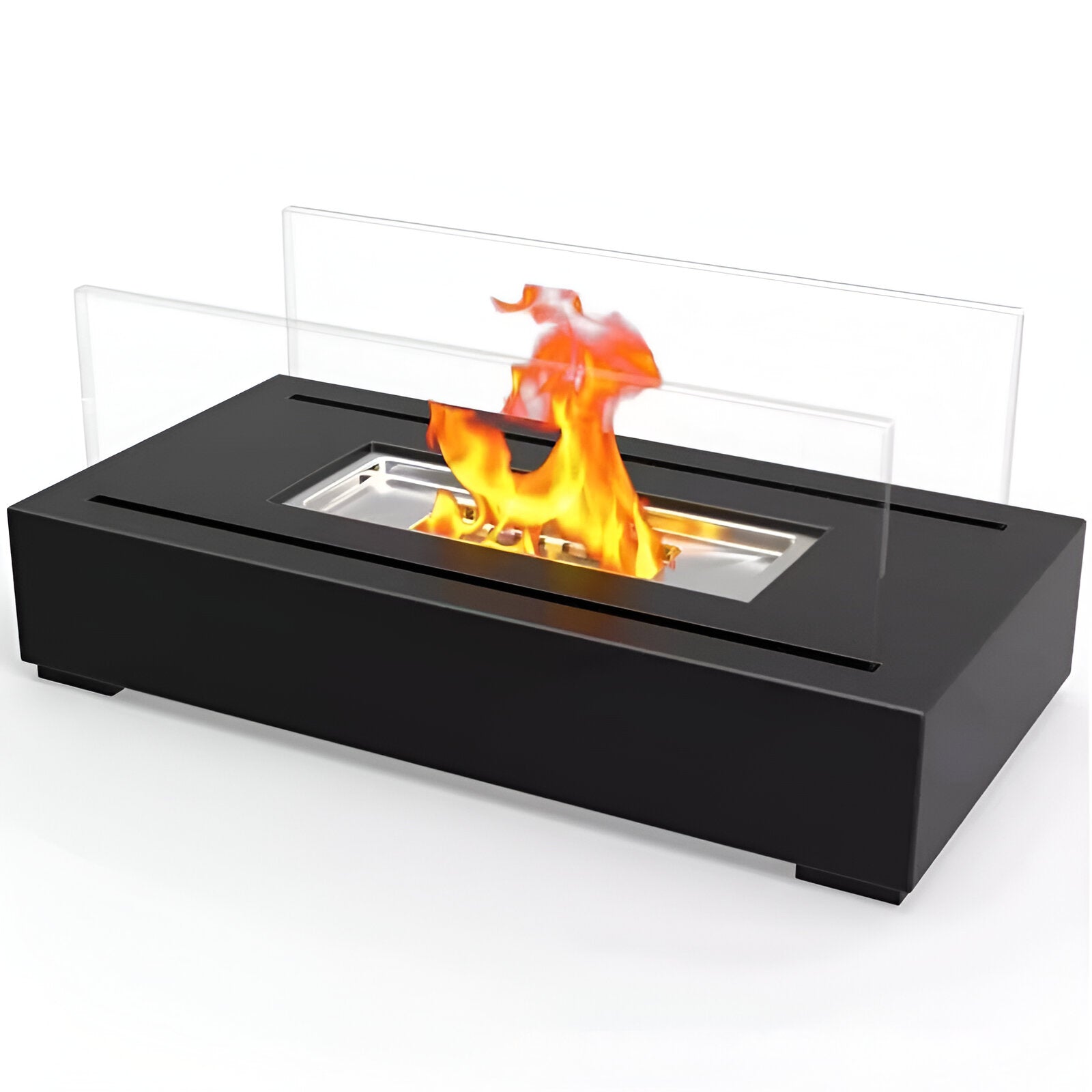 SereniFire Tischkamin - Rechteckiger Bio-Ethanol-Tischkamin Feuerstelle