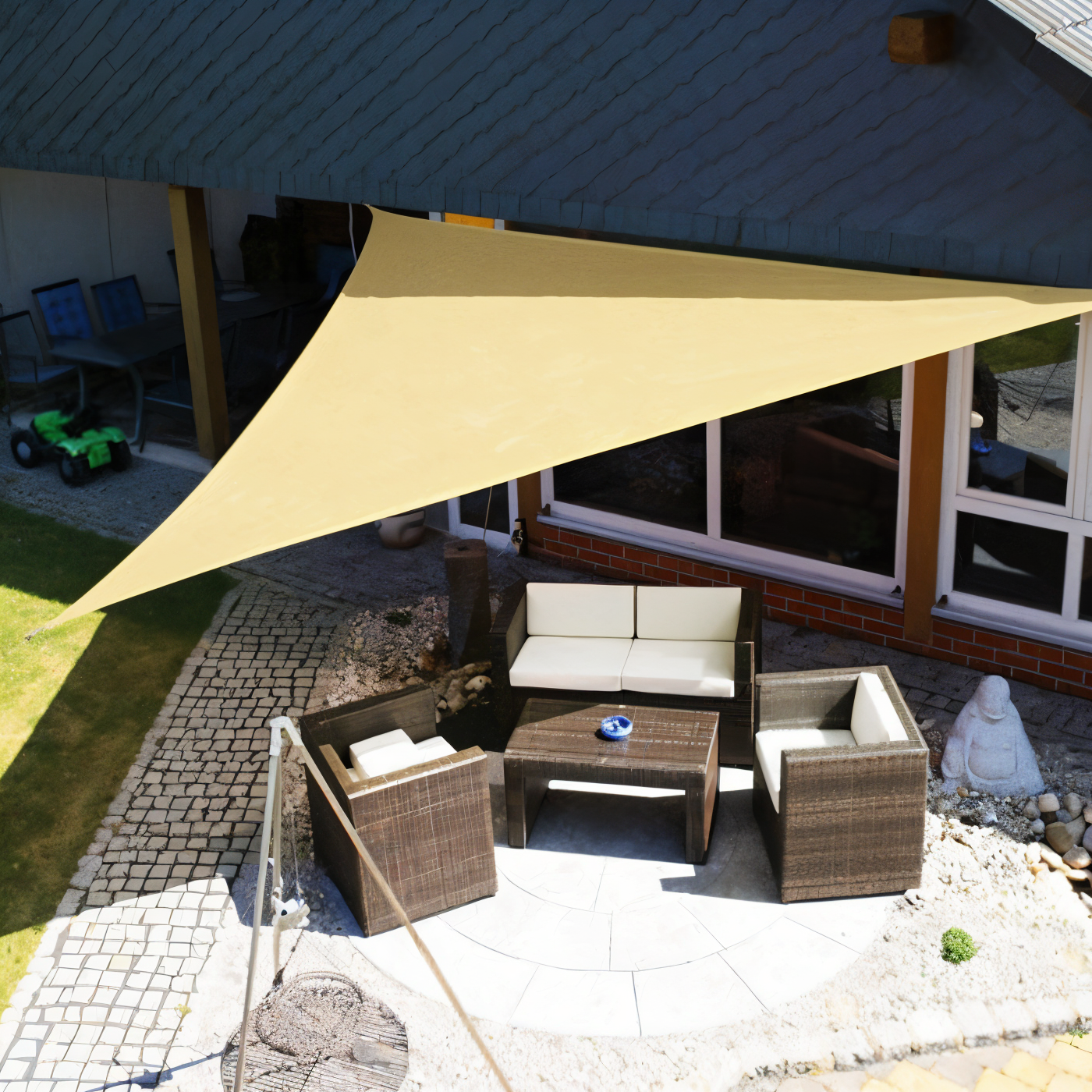 ShadeMaster Sonnensegel - UV-Blocker Sonnensegel Schatten - Quadratisch, Dreieckig Sonnensegel