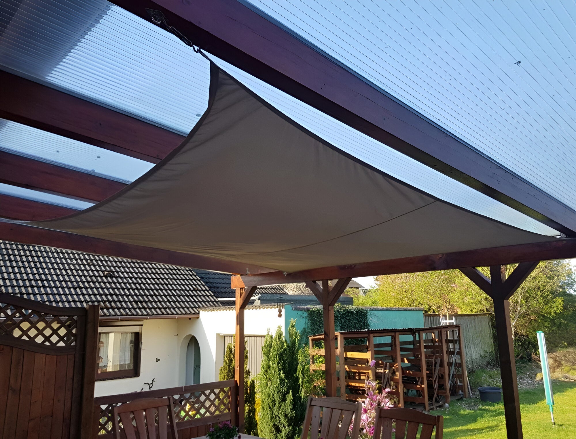 ShadeMaster Sonnensegel - UV-Blocker Sonnensegel Schatten - Quadratisch, Dreieckig Sonnensegel
