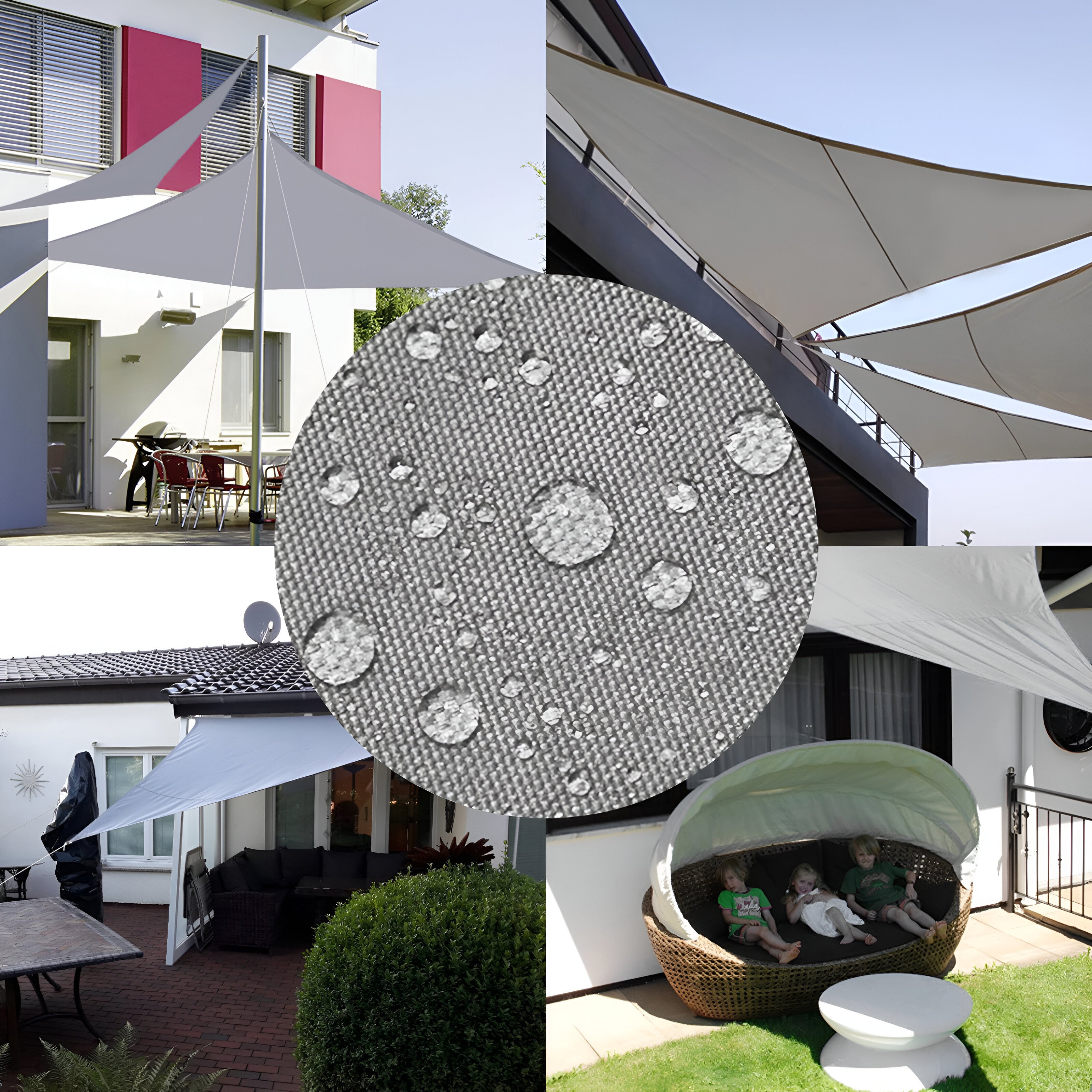 ShadeMaster Sonnensegel - UV-Blocker Sonnensegel Schatten - Quadratisch, Dreieckig Sonnensegel