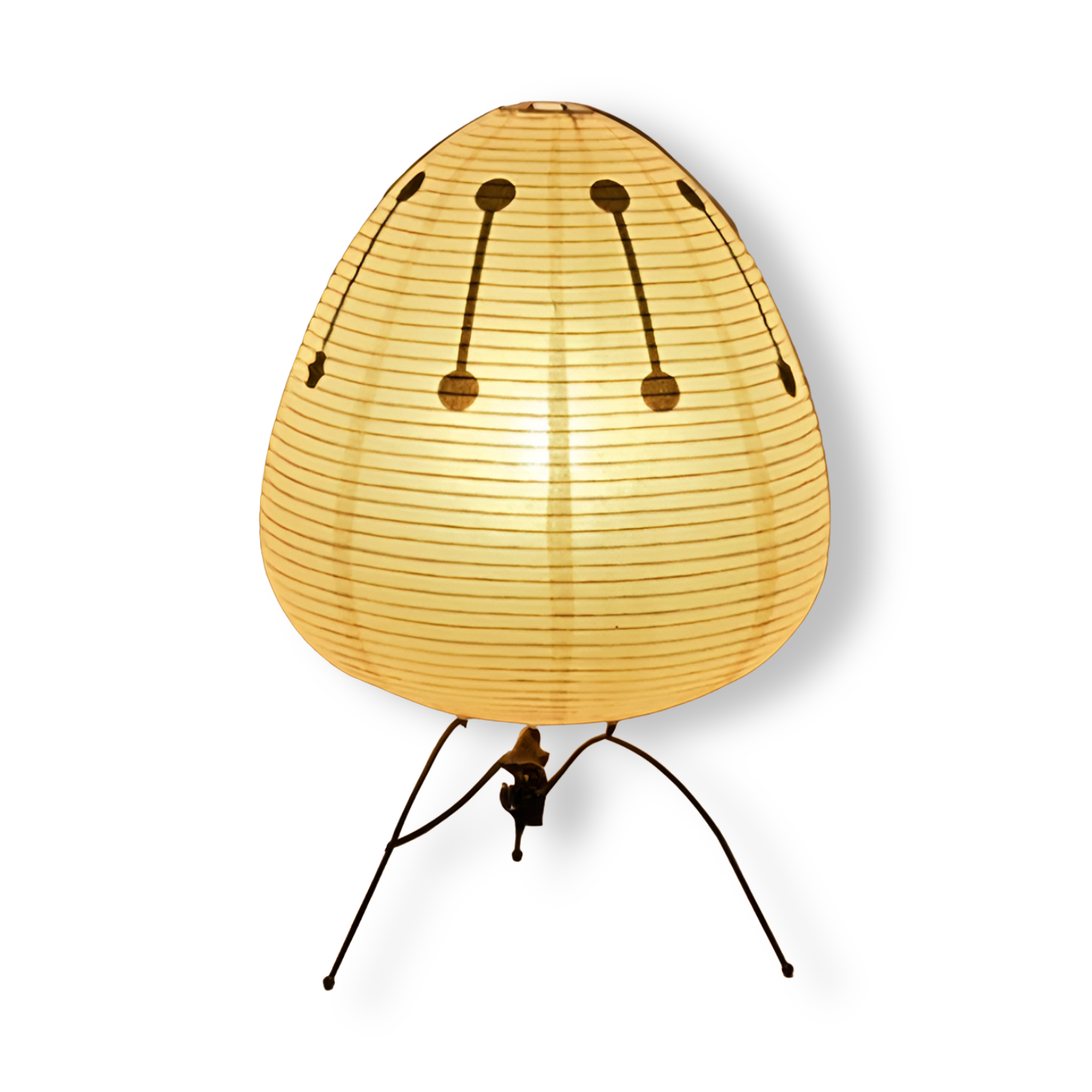 SmartGlow - Elegante Kabellose Reispapier LED-Tischlampe