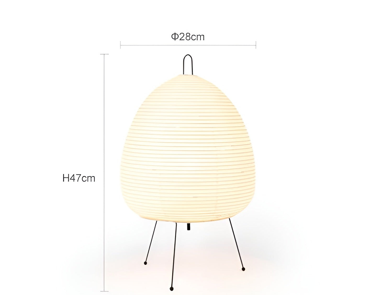 SmartGlow - Elegante Kabellose Reispapier LED-Tischlampe