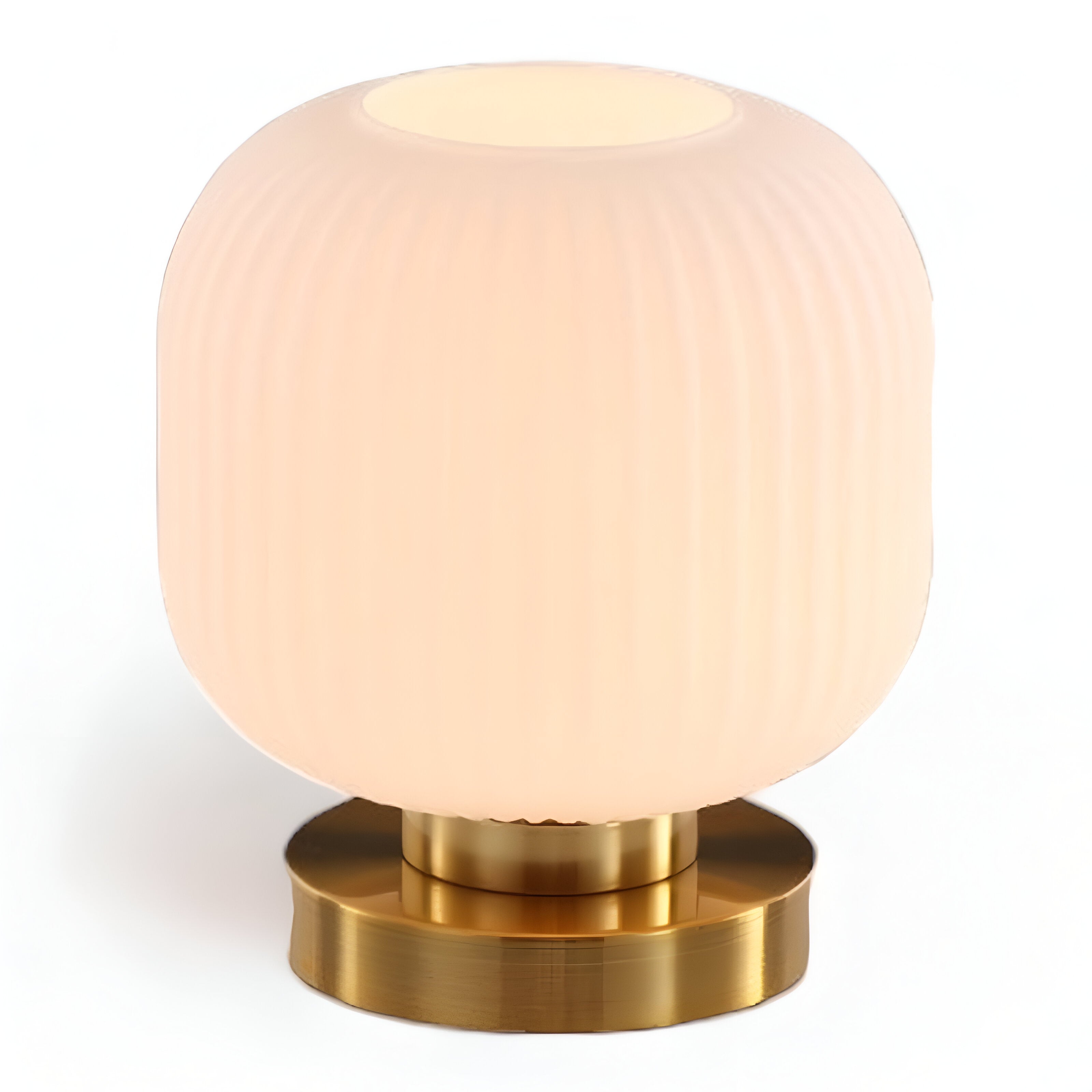 SoftiBeam Tischlampe - Nordic Ribbed Glas Schreibtischlampe