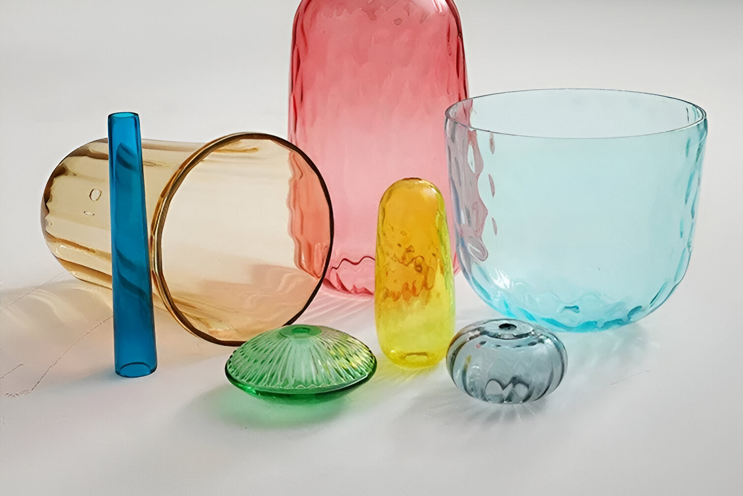 SpectraFuse Pendelleuchte - Mehrfarbige Glas Hängelampe - Nordic Macaron Dekorative Beleuchtung