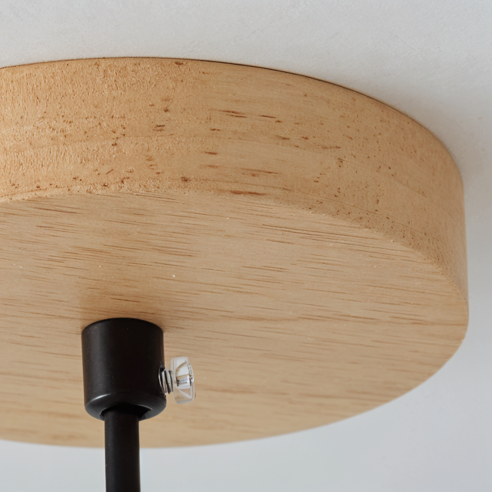 SpiraWood Pendelleuchte - Kunstvolle Zylindrische Holzleuchte