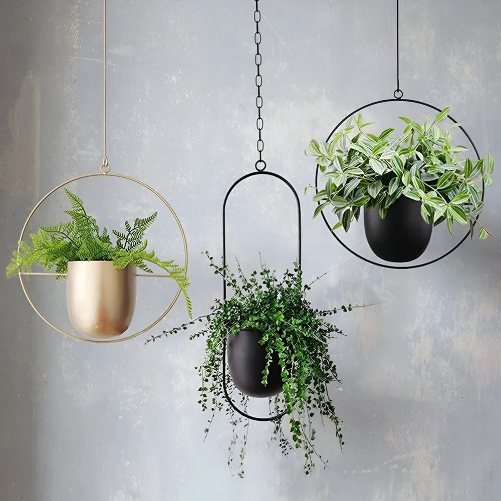 Stilvoller Minimalistischer Hängeblumentopf für moderne Wohnkultur