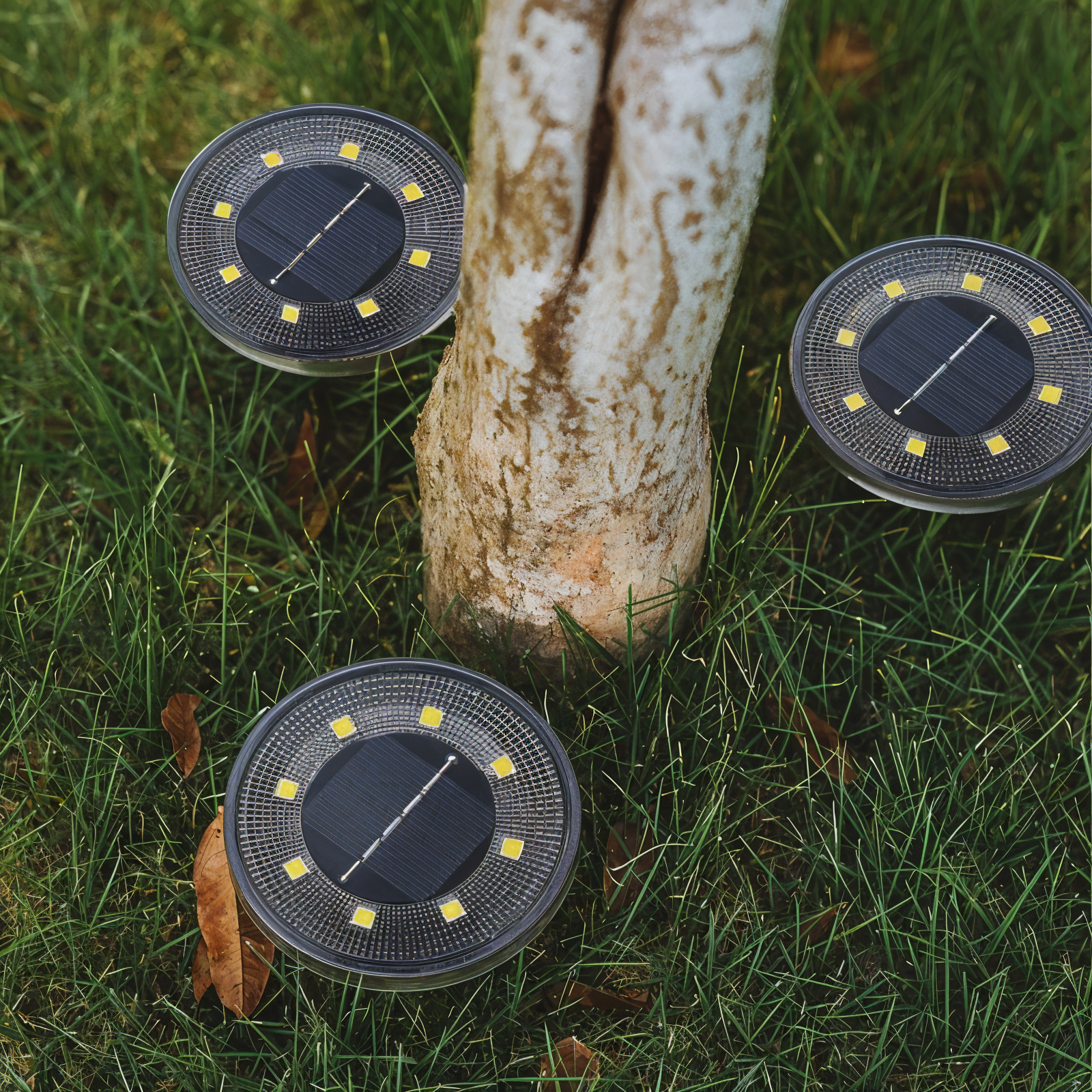 SunSparkle Solarleuchten - 2-Pack LED-Solar-Außenbeleuchtung