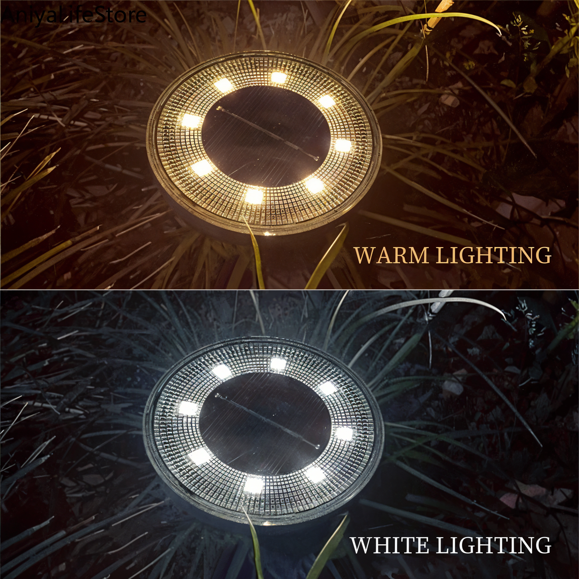 SunSparkle Solarleuchten - 2-Pack LED-Solar-Außenbeleuchtung