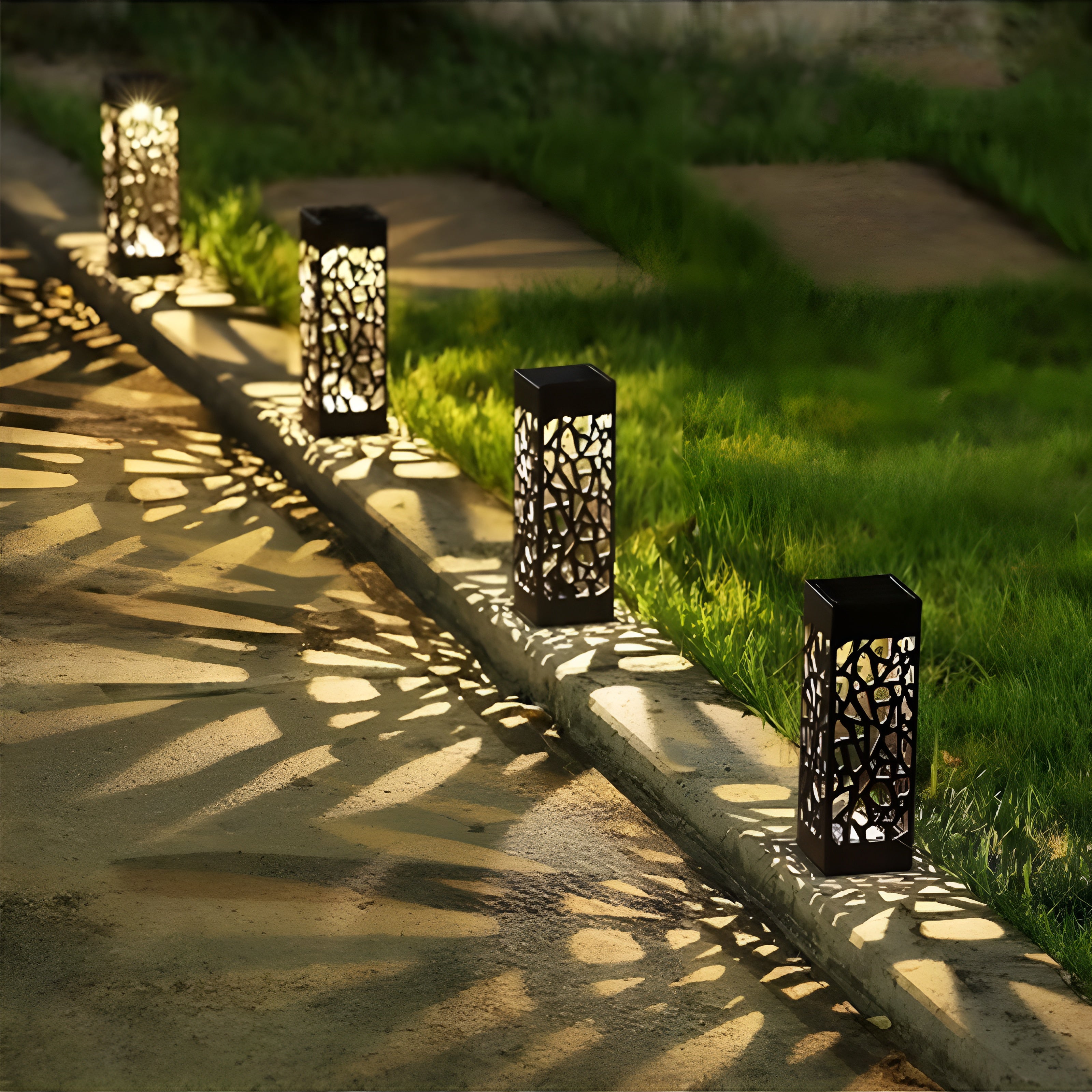 Sunbeam Gartenleuchten - Solarbetriebene Gartenleuchte für den Außenbereich (2 pack)