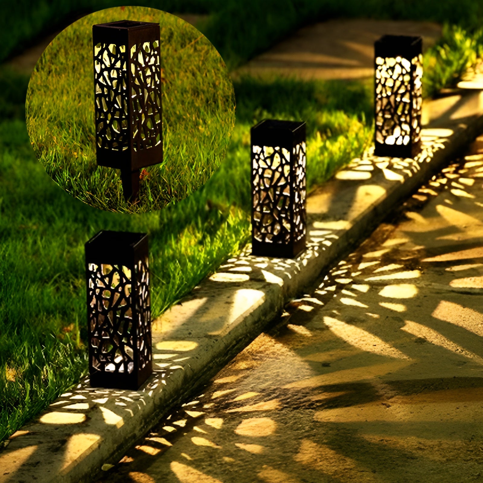 Sunbeam Gartenleuchten - Solarbetriebene Gartenleuchte für den Außenbereich (2 pack)