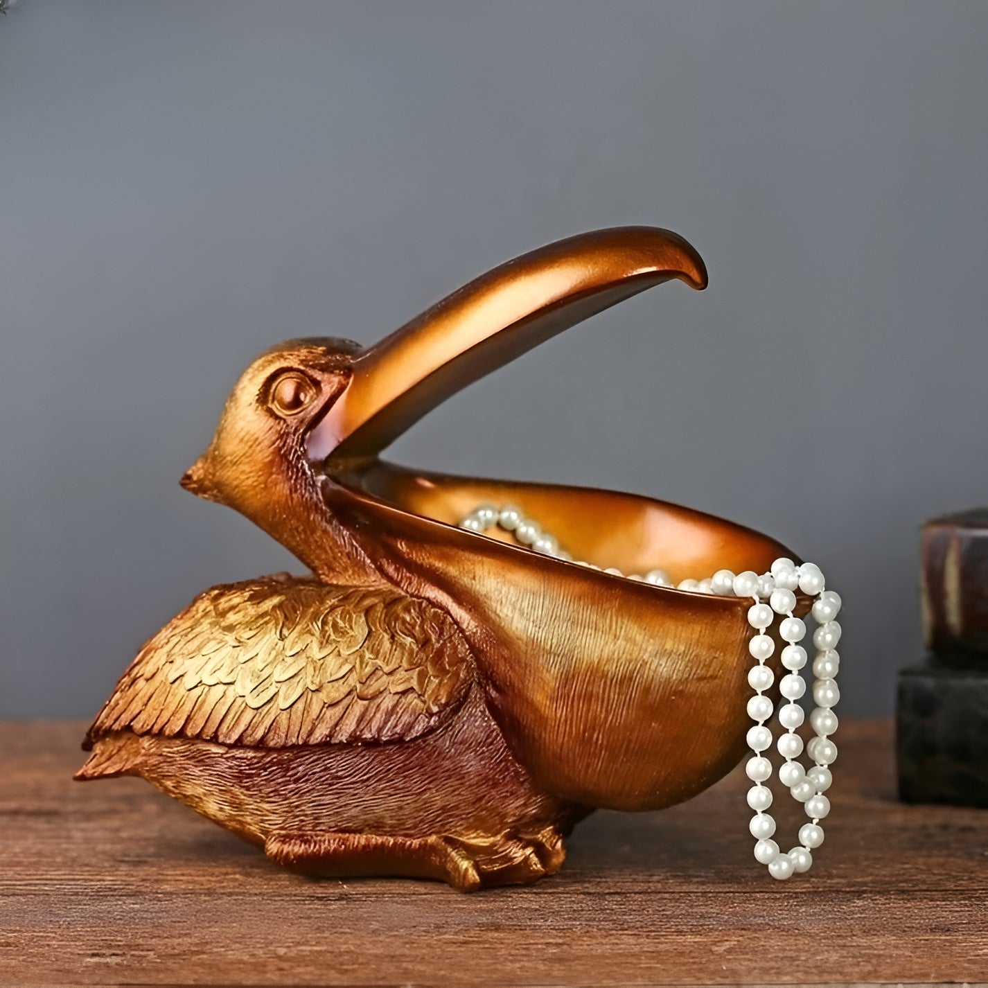 ToucanTrove- Großes Maul Vogel Harz Lagerung Skulptur