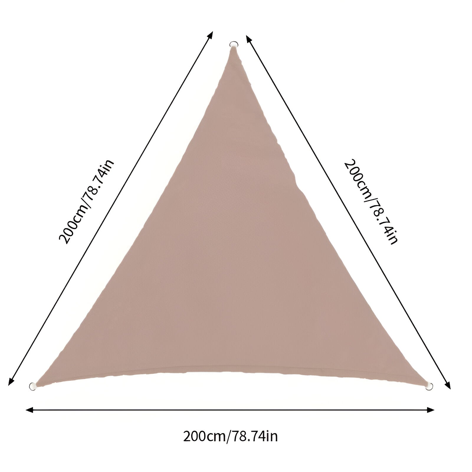 TriBlocker Sonnensegel - Wasserdichtes Dreieckiges Sonnensegel - Tragbares UV-Sonnenschutzschild