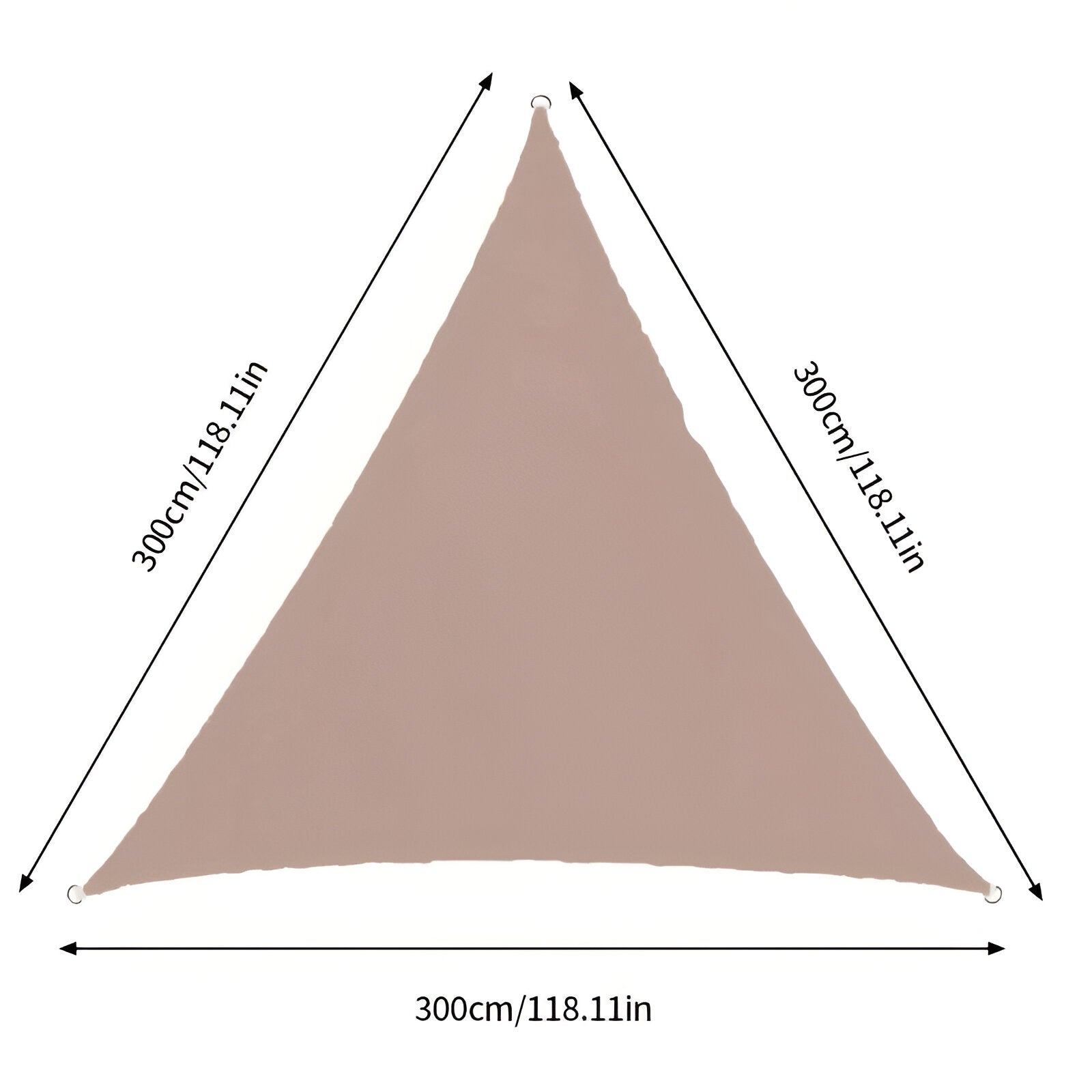 TriBlocker Sonnensegel - Wasserdichtes Dreieckiges Sonnensegel - Tragbares UV-Sonnenschutzschild