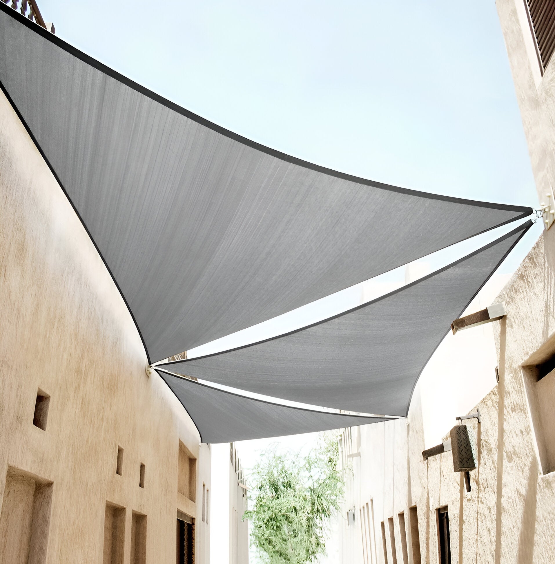 TriBlocker Sonnensegel - Wasserdichtes Dreieckiges Sonnensegel - Tragbares UV-Sonnenschutzschild