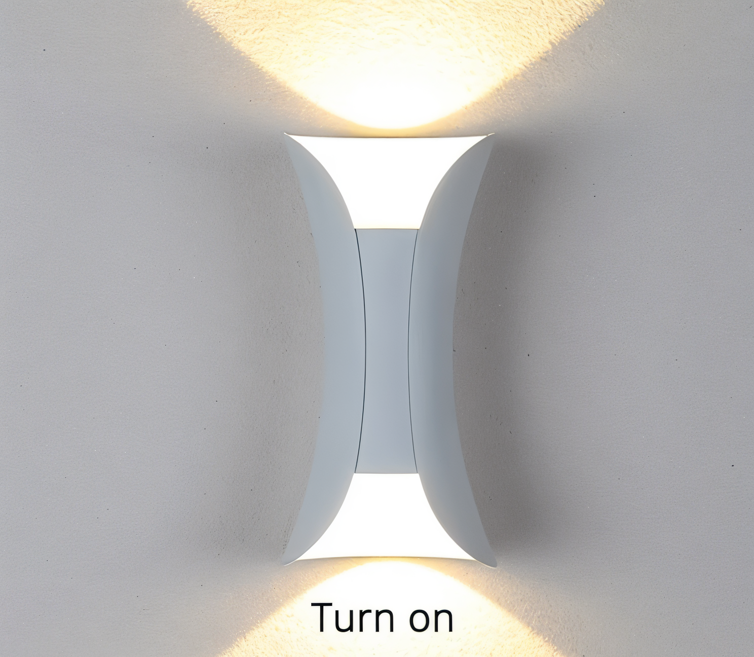 TwinBeam Wandleuchte - Doppelkopf LED Wandleuchte - Schwarz/Gold Wasserdichte Außenlampe