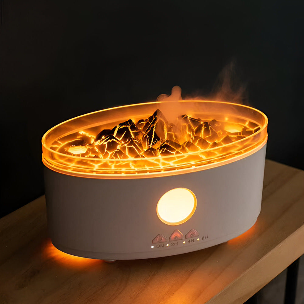 Ultrasonic Jellyfish-Inspired Aroma Diffuser und Luftbefeuchter - Vulkanflamme Design