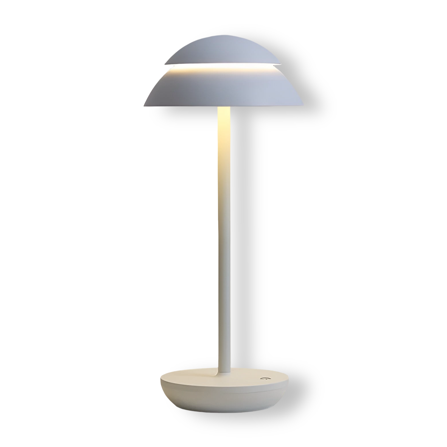 UmbraGlow - Schlanke Kabellose LED Schirm Tischleuchte